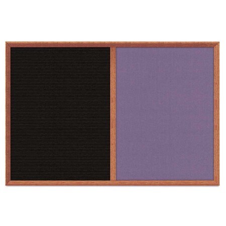 United Visual Products Enclosed Corkboard, 1 Door, 48"x36", 4" Fra UV3423-WHITE-CLOUD